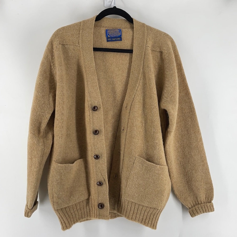 PENDLETONE 100% SHETLAND VIRGIN WOOL CARDIGAN
